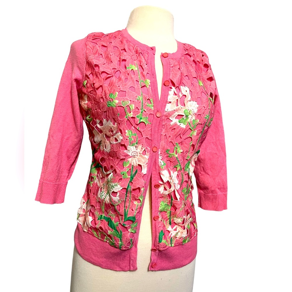 - NY&COMPANY 3/4 Sleeve Cardigan Sweater, Size Medium.